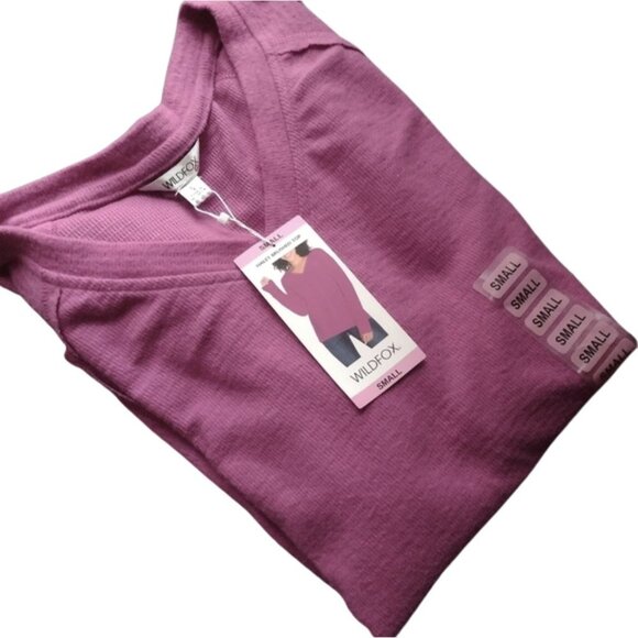 NWT Wildfox Haley Brushed Top in Elderberry Sz. S - Picture 3 of 3